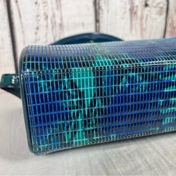 Vintage Stuart Weitzman Snakeskin Leather Spain Structured Shoulder Purse Bag - Picture 14 of 15